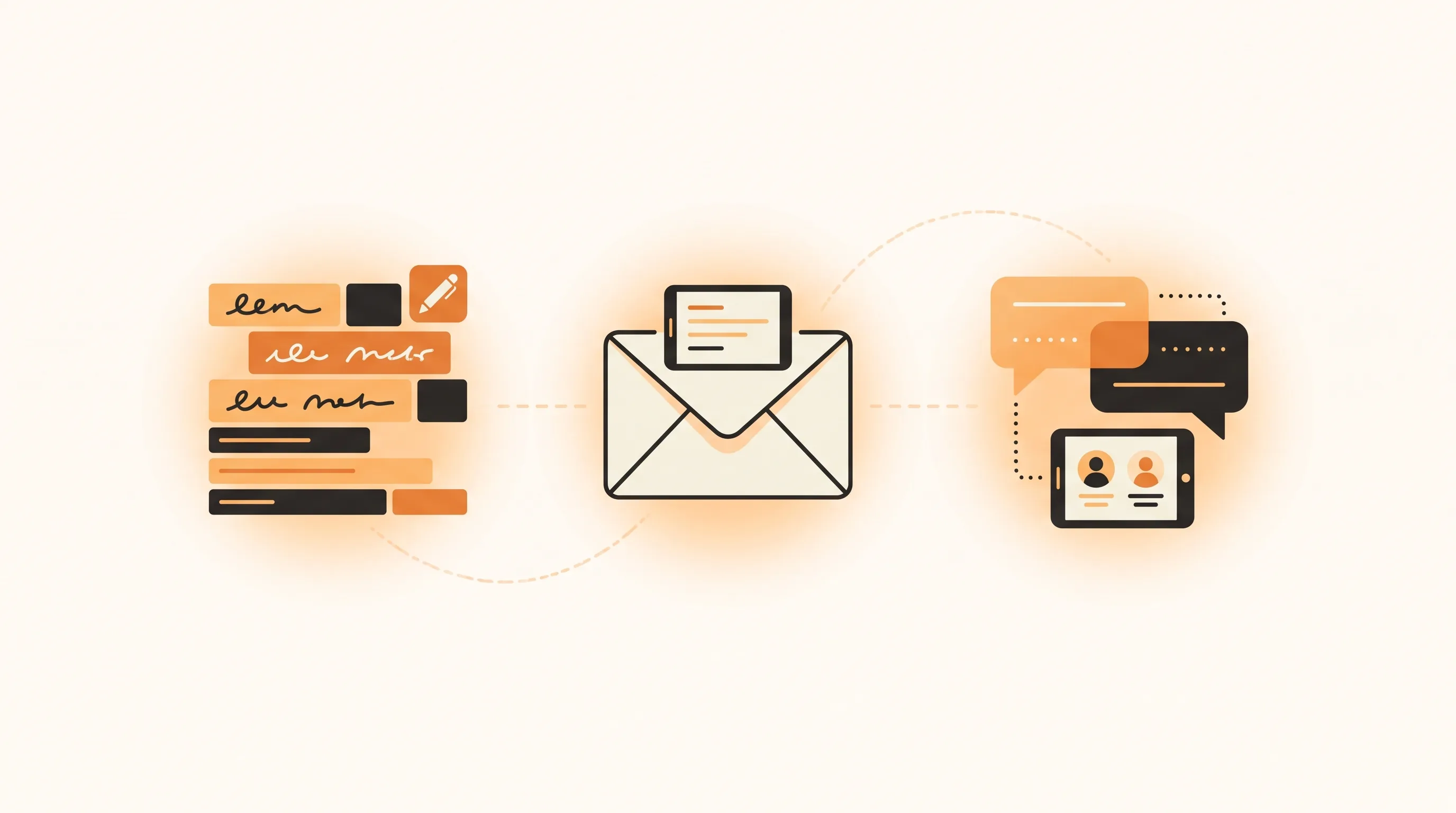 Blocs de phrase, email et bulles de discussion pour l'entraînement TOEFL Writing