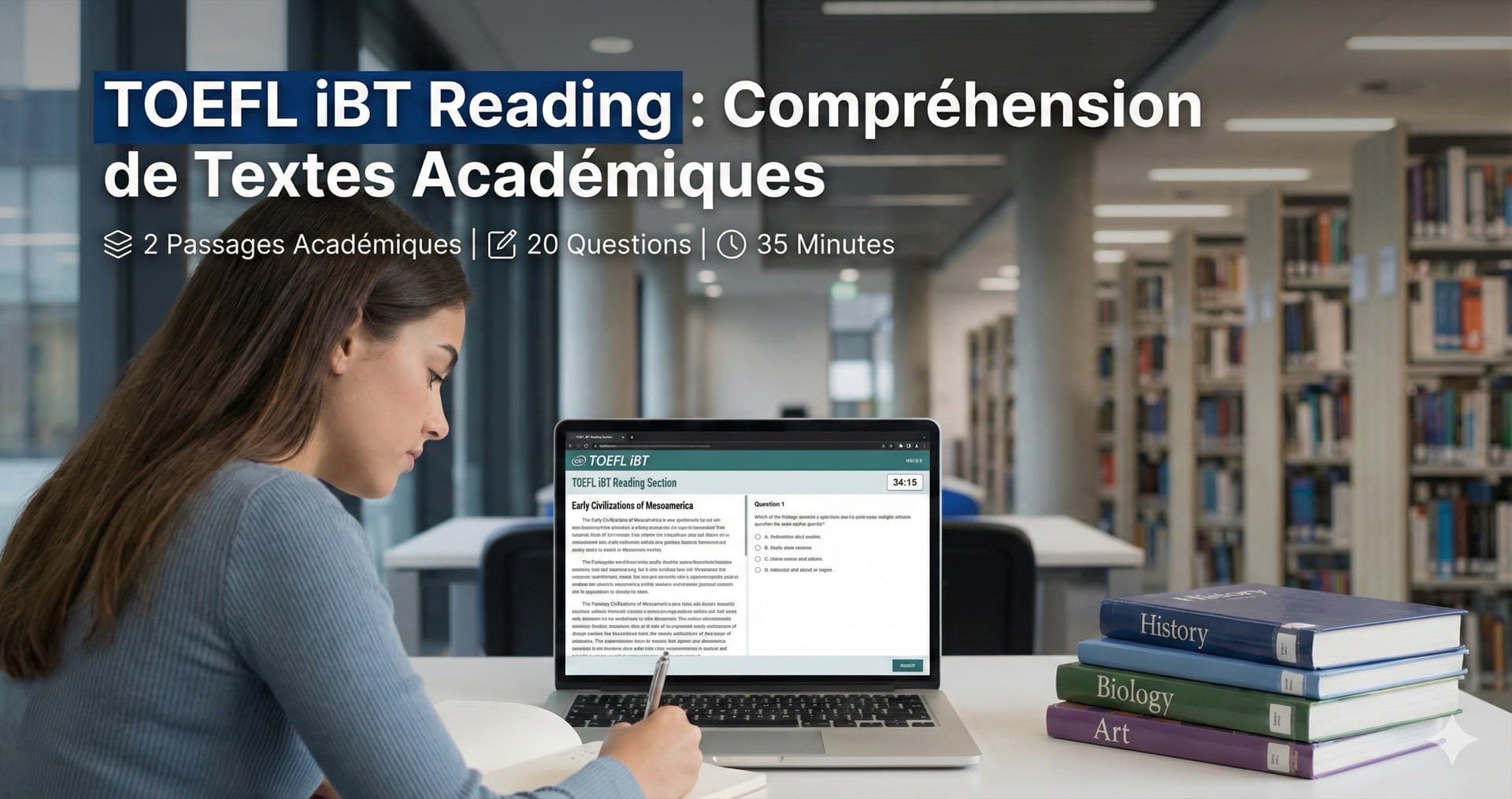 Section Reading du TOEFL iBT