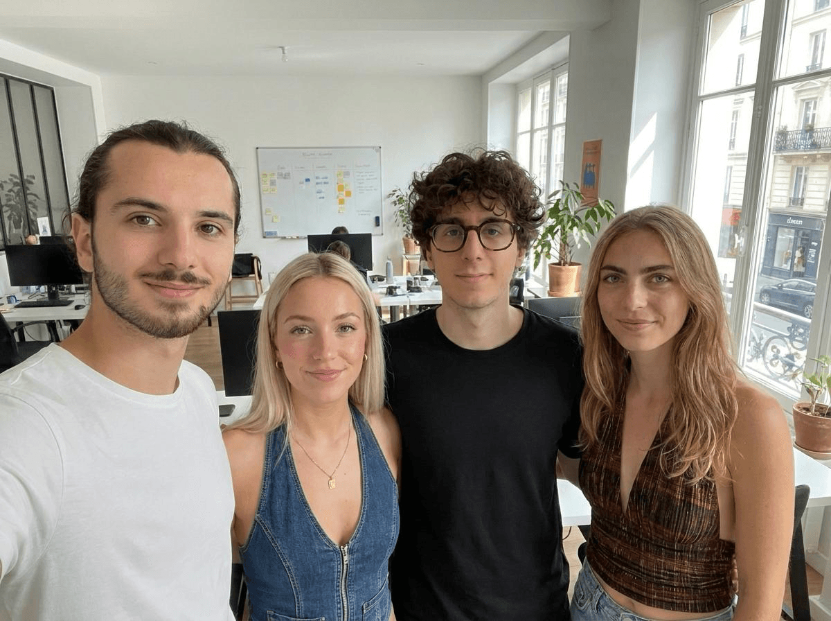 L'équipe pédagogique Prepstr dans ses bureaux à Paris